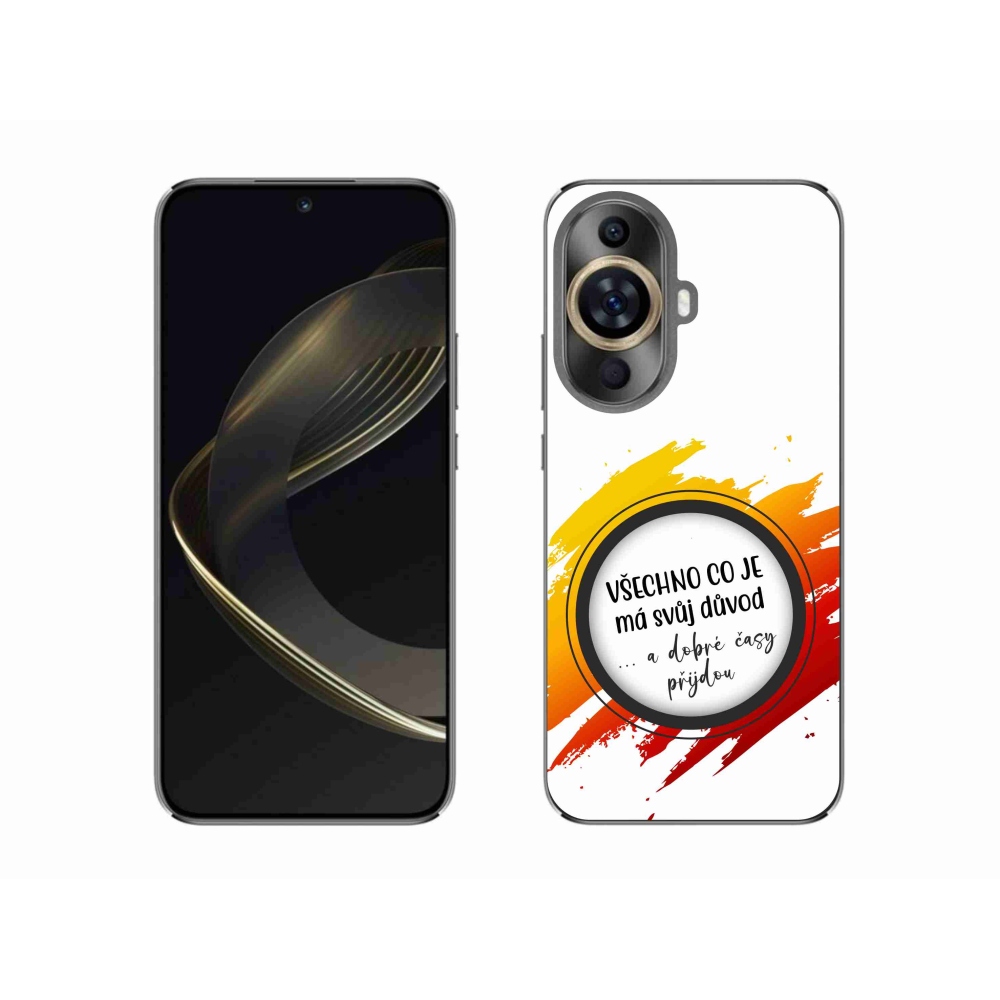 Gelový kryt mmCase na Huawei Nova 11 - citát 3 bílé pozadí