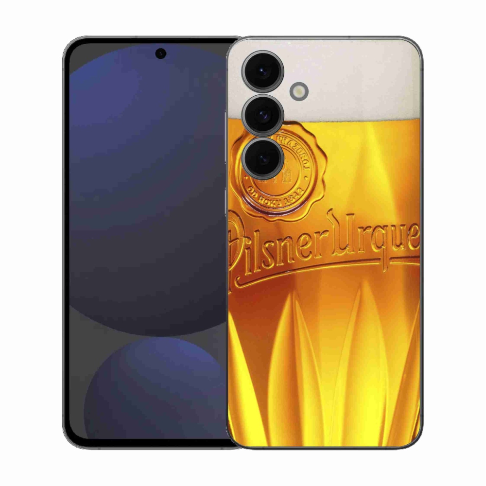 Gelový kryt mmCase na Samsung Galaxy S25 FE - pivo
