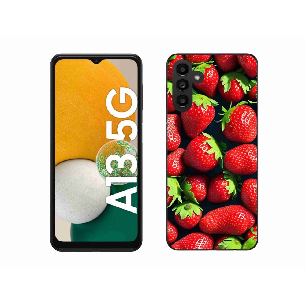 Gelový kryt mmCase na Samsung Galaxy A13 5G - jahody