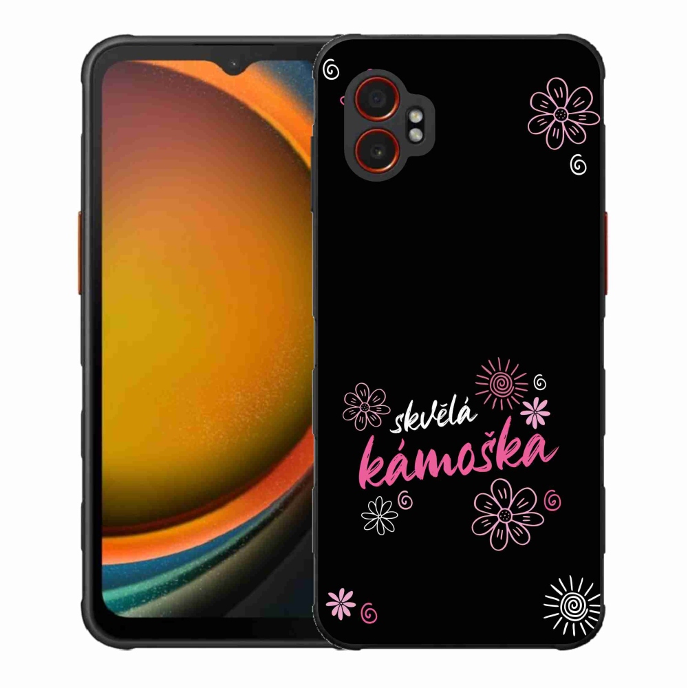 Gelový kryt mmCase na Samsung Galaxy Xcover 7 Pro - skvělá kámoška černé pozadí