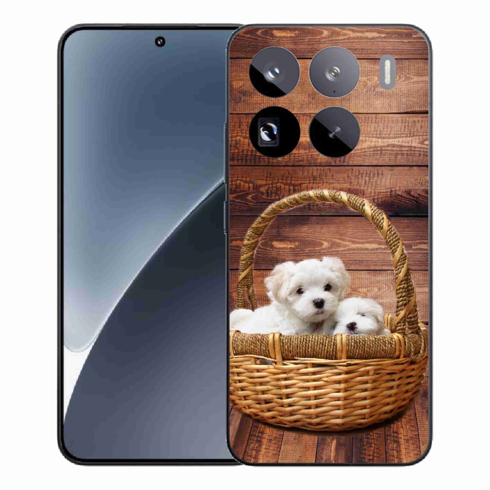 Gelový kryt mmCase na Xiaomi 15 Pro - štěňátka