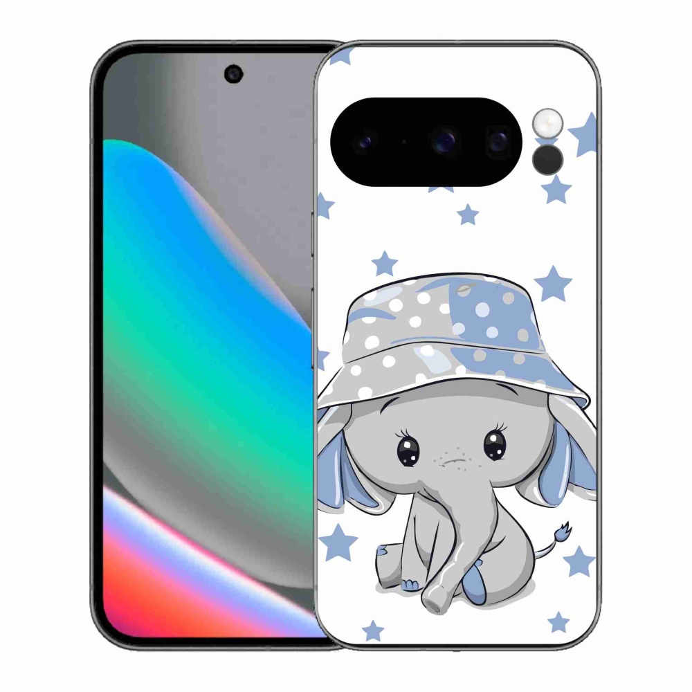 Gelový kryt mmCase na Google Pixel 10 Pro - modrý slon