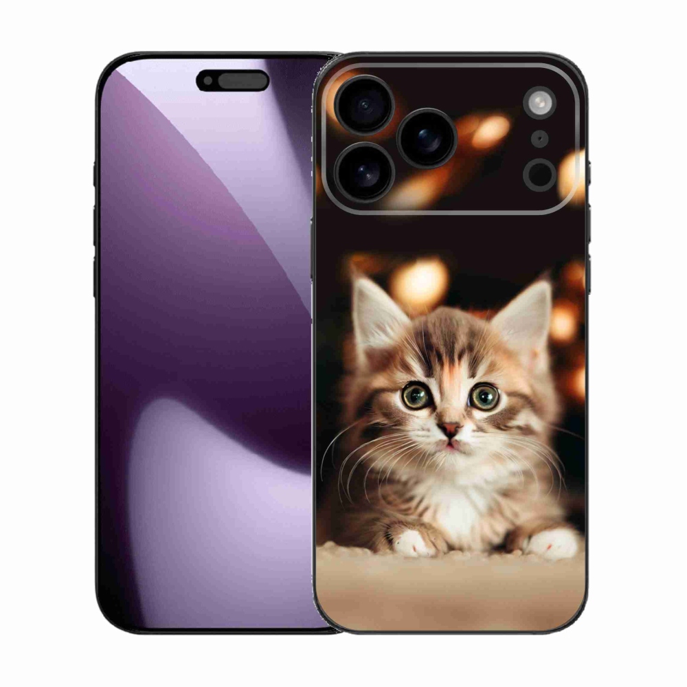 Gelový kryt mmCase na iPhone 17 Pro Max - roztomilé kotě 2