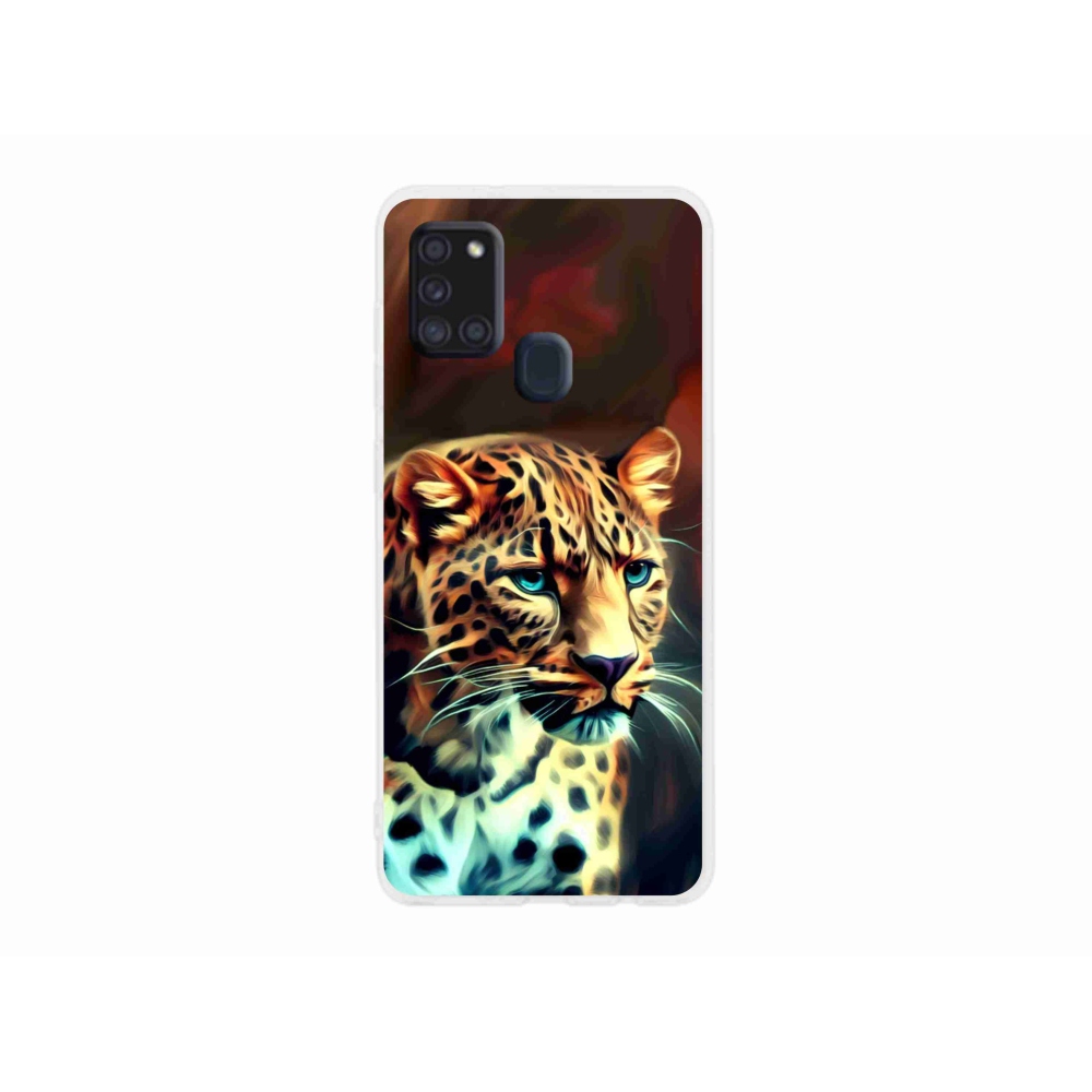 Gelový kryt mmCase na Samsung Galaxy A21s - leopard