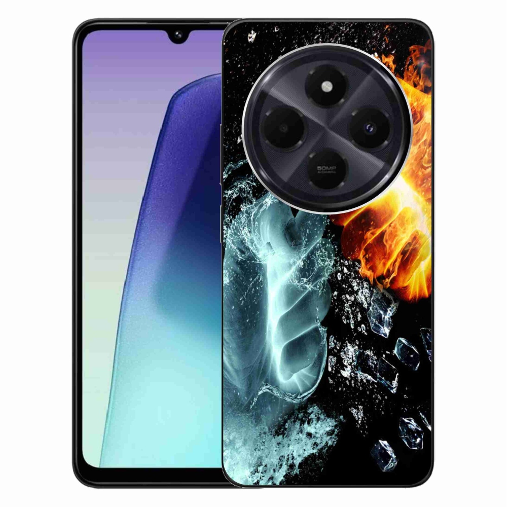 Gelový kryt mmCase na Xiaomi Redmi 14C/Poco C75 - voda a oheň