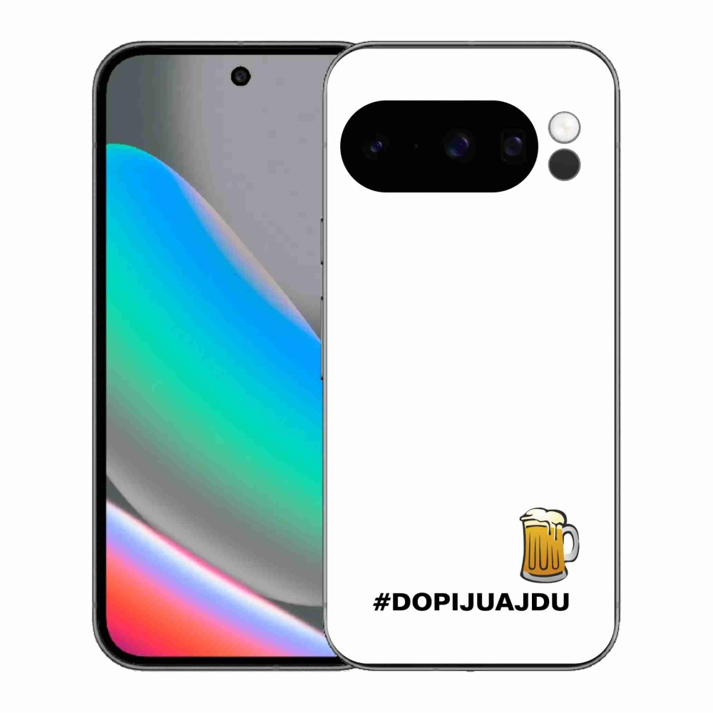 Gelový kryt mmCase na Google Pixel 10 Pro - pivní motiv 1 bílé pozadí