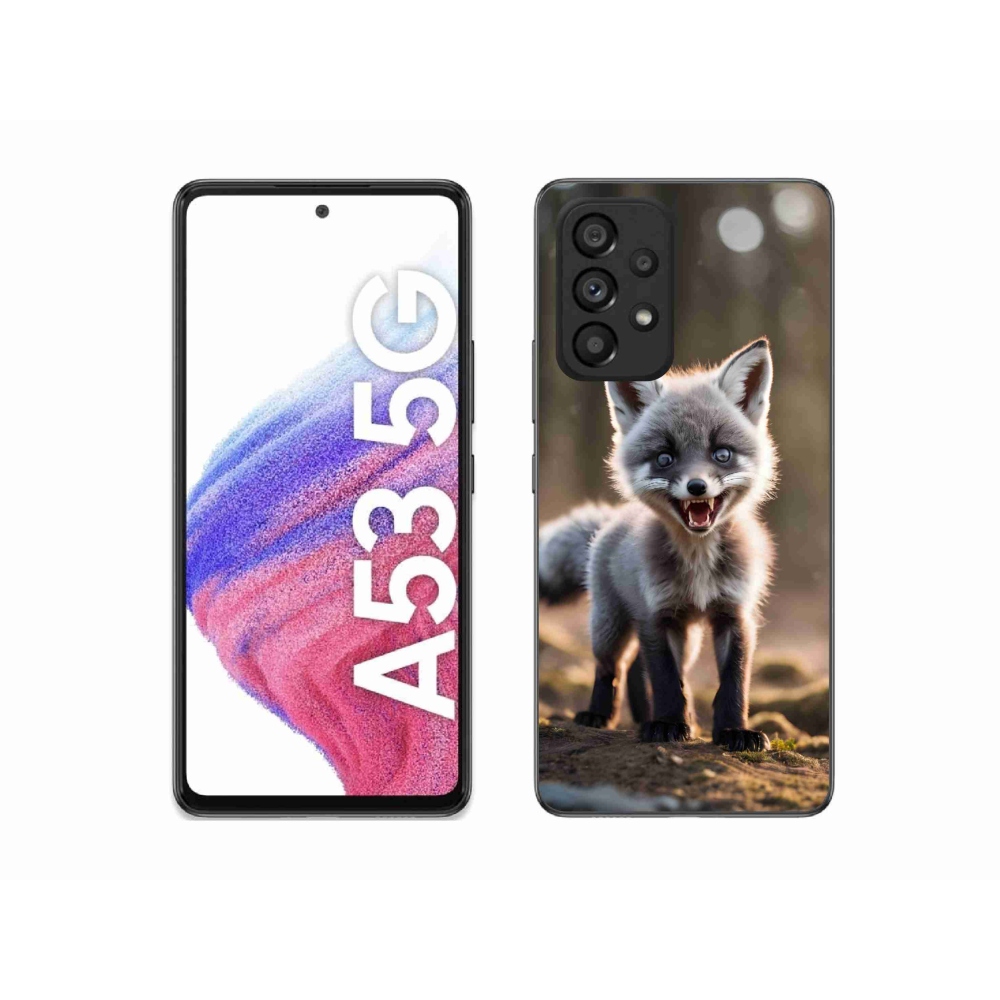 Gelový kryt mmCase na Samsung Galaxy A53 5G - rozzuřená liška