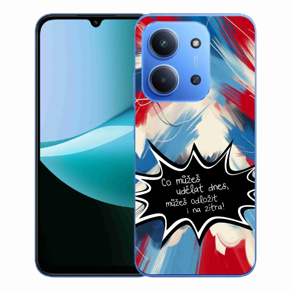 Gelový kryt mmCase na Xiaomi Redmi 15C 4G/5G (173mm) - vtipný text 9 černé pozadí