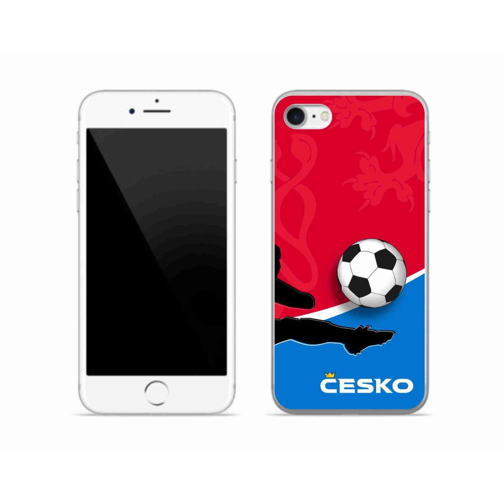 Gelový kryt mmCase na iPhone SE (2022) - fotbal Česko 2