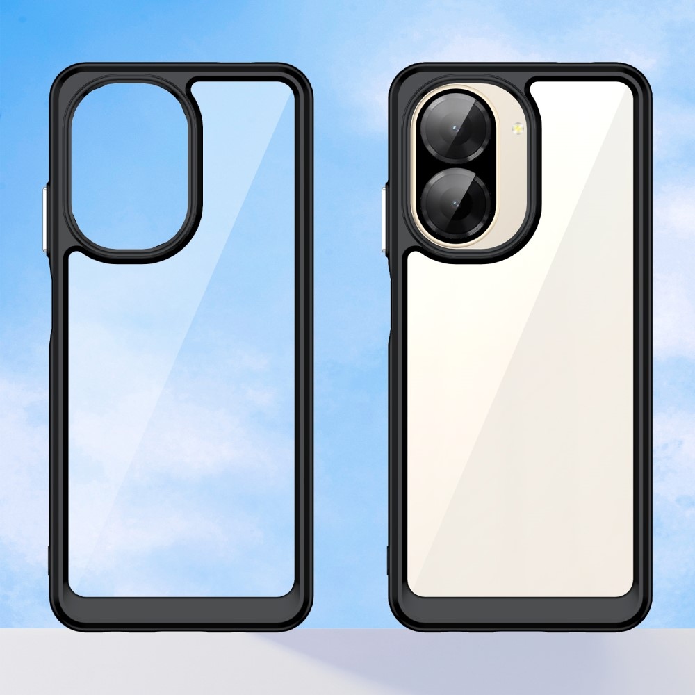 Gelový obal s pevnými zády na Xiaomi Redmi A5 (173.45x79.35x8.45mm) - černý