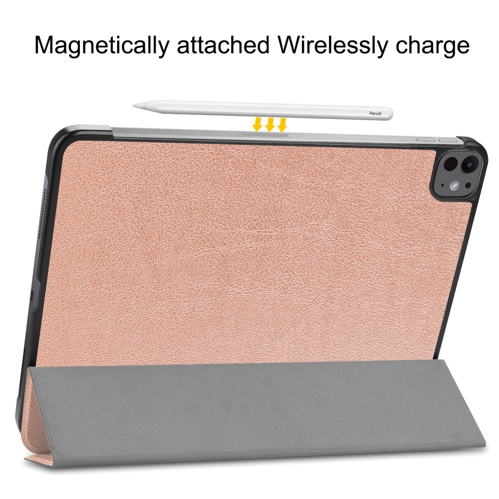 Case chytré zavírací pouzdro na iPad Pro 13 (2024) - růžovozlaté