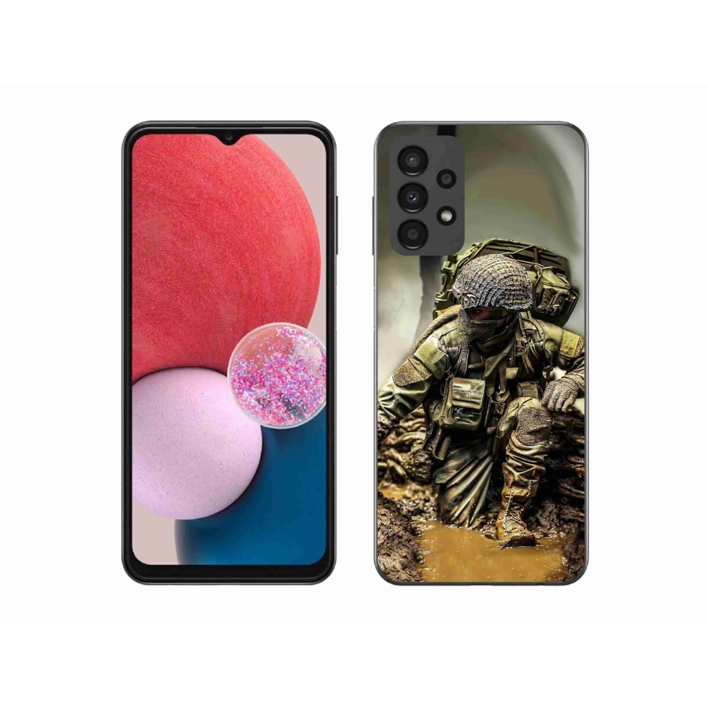Gelový kryt mmCase na Samsung Galaxy A13 4G - voják