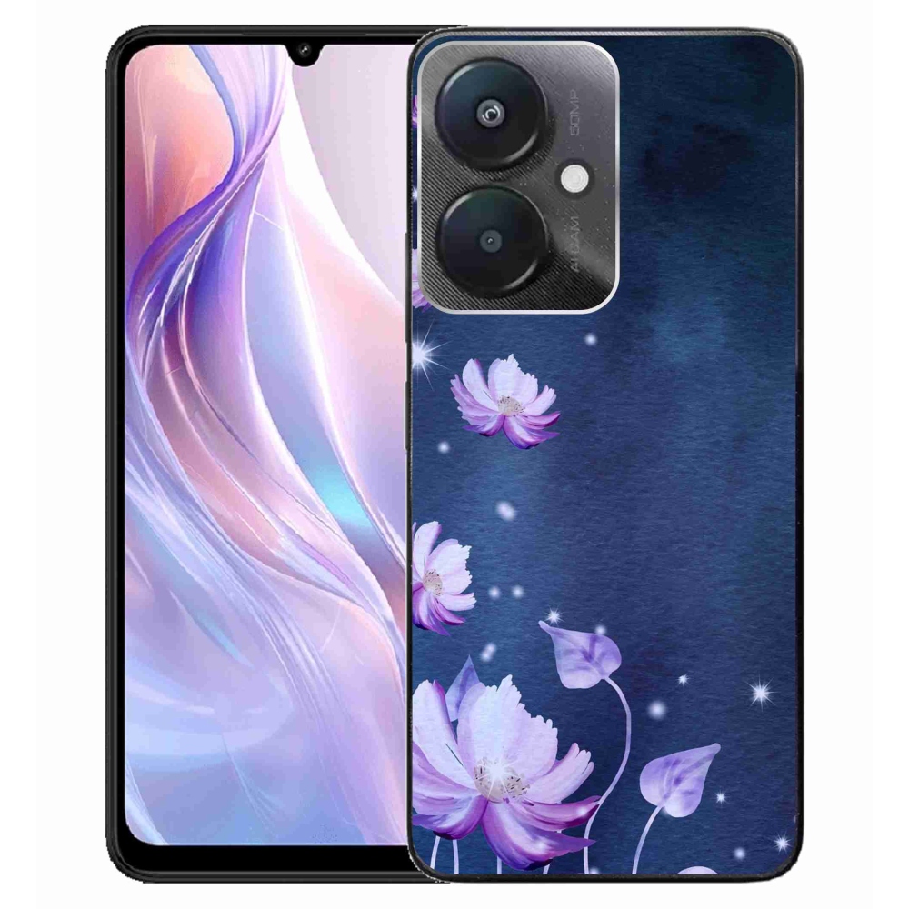 Gelový obal mmCase na Xiaomi Redmi 13C 5G - padající květy