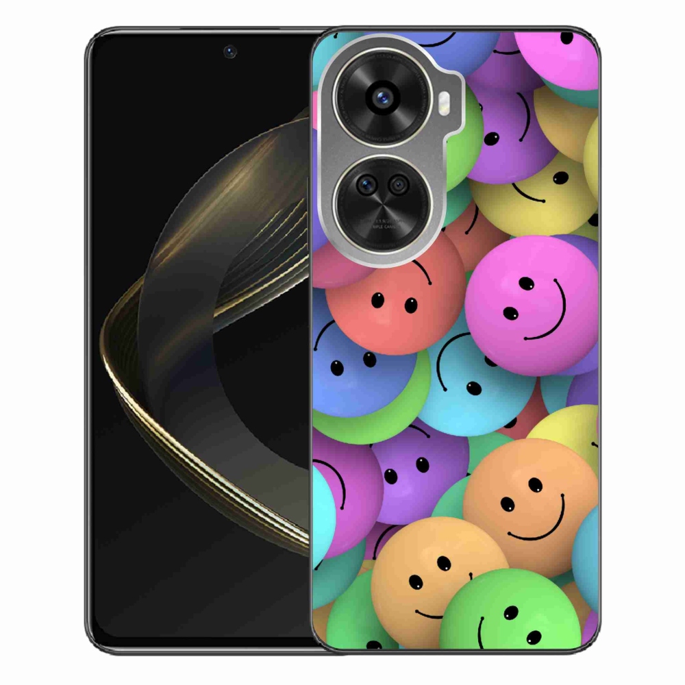 Gelový kryt mmCase na Huawei Nova 12 SE - barevní smajlíci