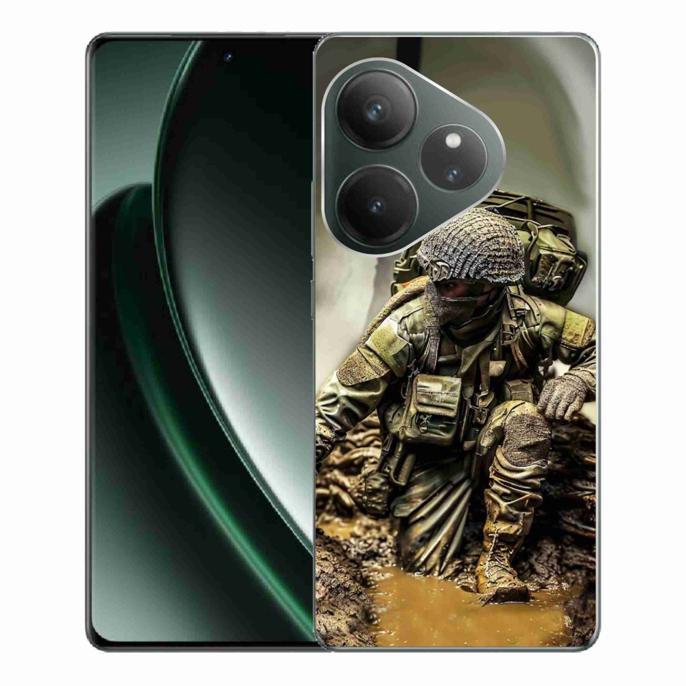 Gelový kryt mmCase na Realme GT 6 5G/GT 6T 5G - voják