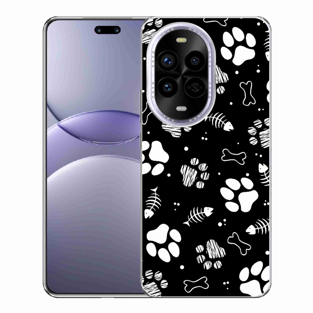 Gelový kryt mmCase na Huawei Nova 13 Pro 5G - psí tlapky