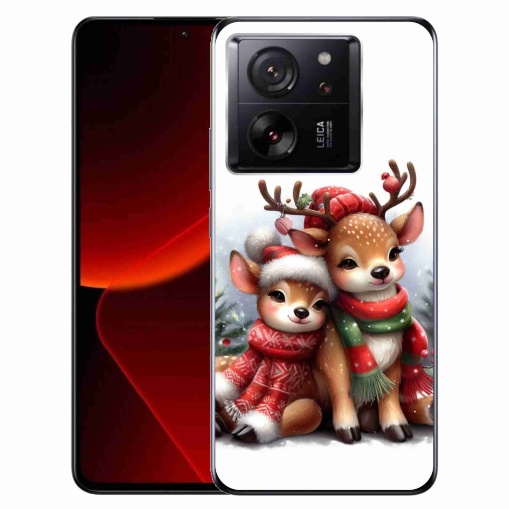 Gelový kryt mmCase na Xiaomi 13T/13T Pro - vánoční sobi