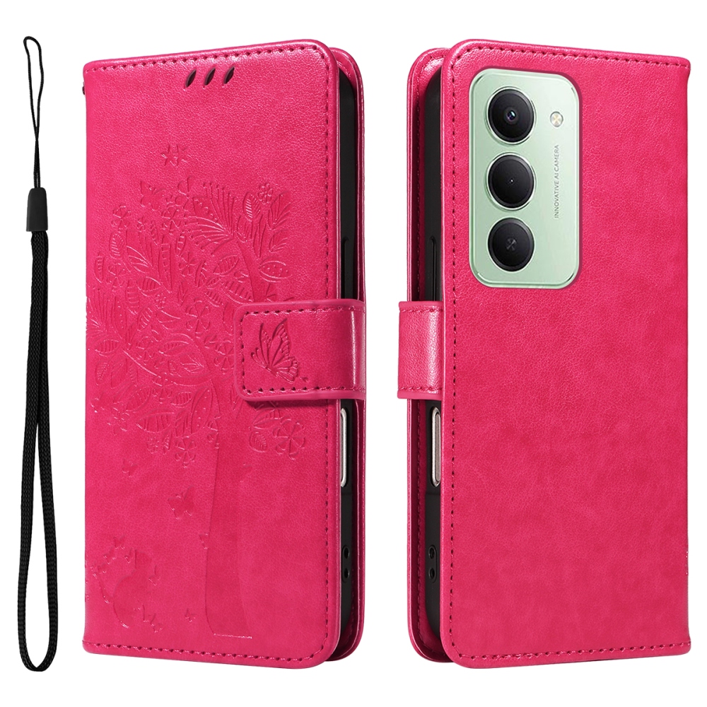 Trees knížkové pouzdro na Xiaomi Redmi 15 4G (171mm) - rose