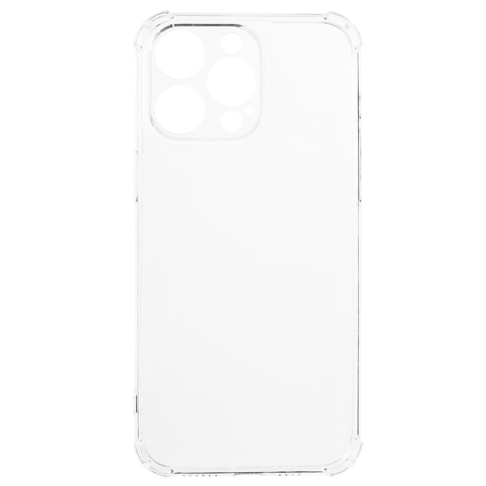 Průhledný gelový obal se zesílenými rohy na iPhone 15 Pro Max - průhledný
