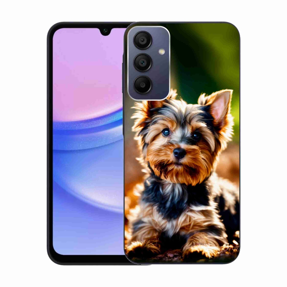 Gelový kryt mmCase na Samsung Galaxy A15 4G/5G - jorkšír 10