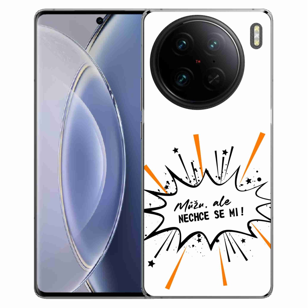 Gelový kryt mmCase na Vivo X90 Pro - vtipný text 11 bílé pozadí
