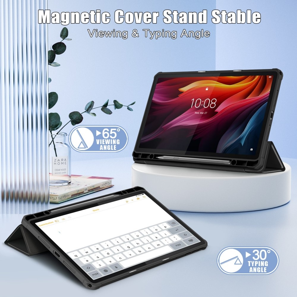 Case chytré zavírací pouzdro na tablet Lenovo Tab K11 Plus - černé