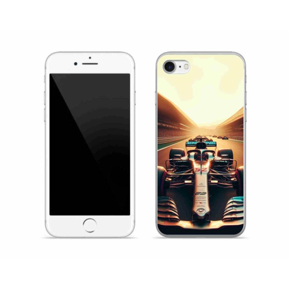Gelový kryt mmCase na iPhone SE (2022) - formule 1