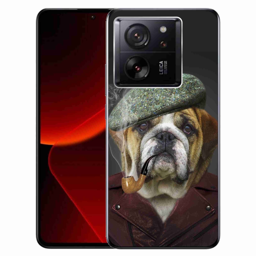 Gelový kryt mmCase na Xiaomi 13T/13T Pro - pes s fajfkou