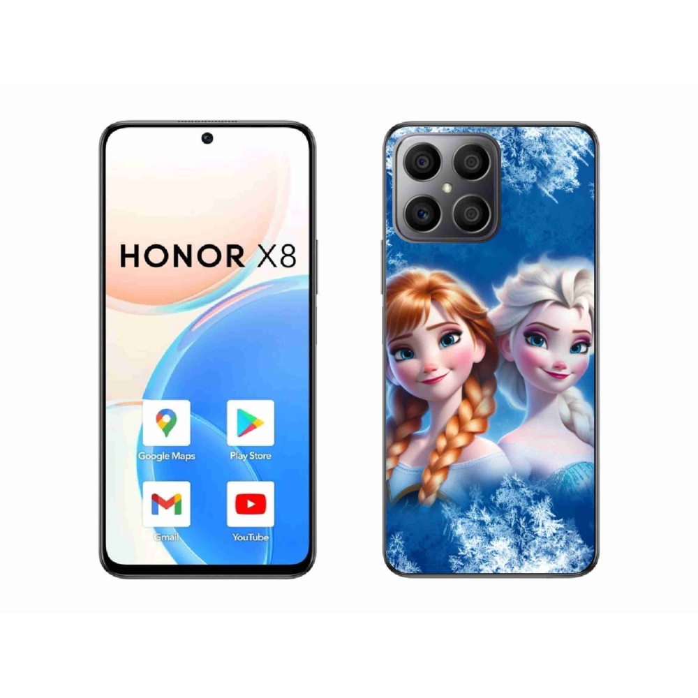 Gelový kryt mmCase na Honor X8 4G - ledové království 2