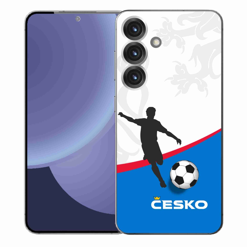 Gelový kryt mmCase na Samsung Galaxy S25+ - fotbal Česko 1
