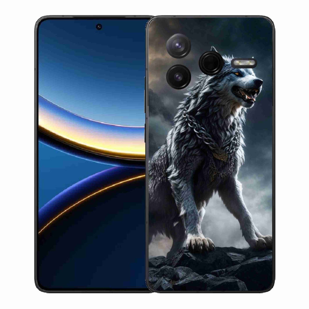 Gelový kryt mmCase na Xiaomi Poco F7 Pro - vlk 1