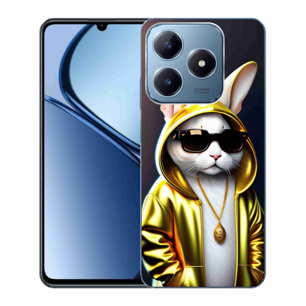 Gelový kryt mmCase na Realme C63 - kočka boss