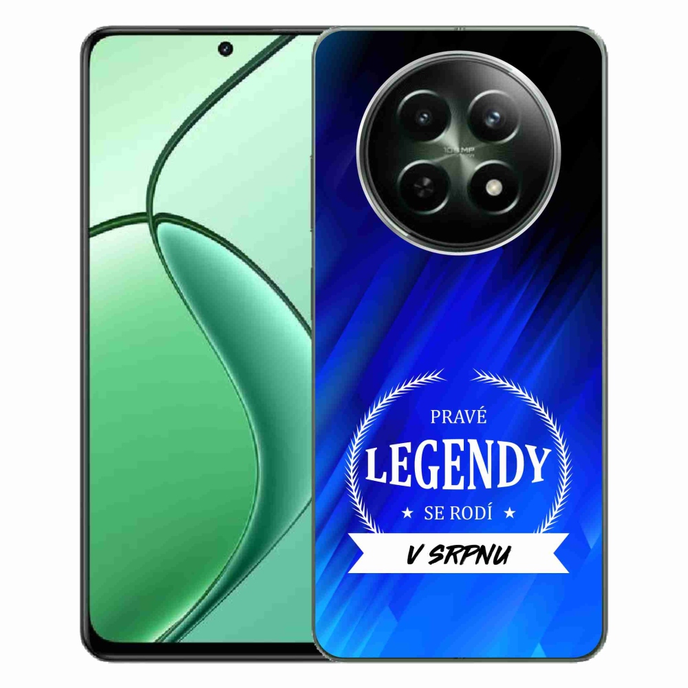 Gelový kryt mmCase na Realme 12 5G/12x 5G - legendy v srpnu modré pozadí