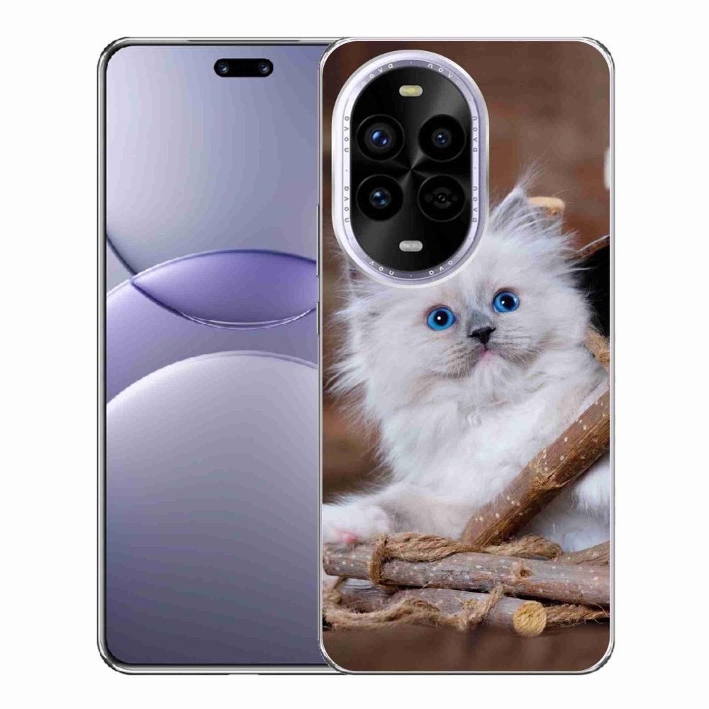 Gelový kryt mmCase na Huawei Nova 13 Pro 5G - bílé kotě