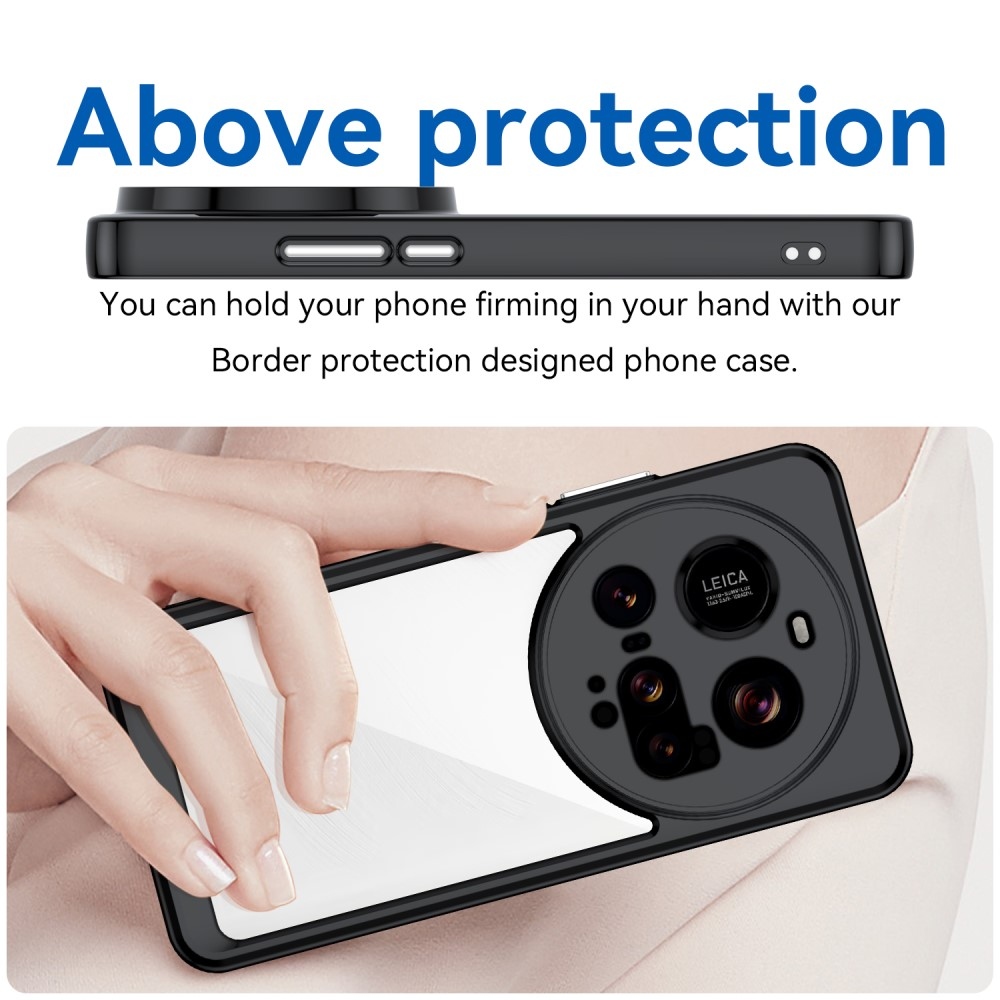 Gelový obal s pevnými zády na Xiaomi 15 Ultra - černý