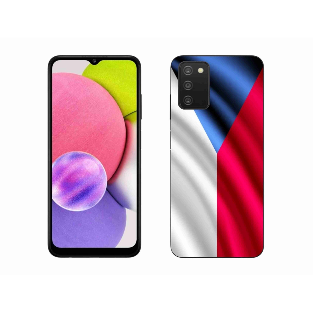 Gelový kryt mmCase na mobil Samsung Galaxy A03s (166.6 x 75.9 x 9.1) - česká vlajka