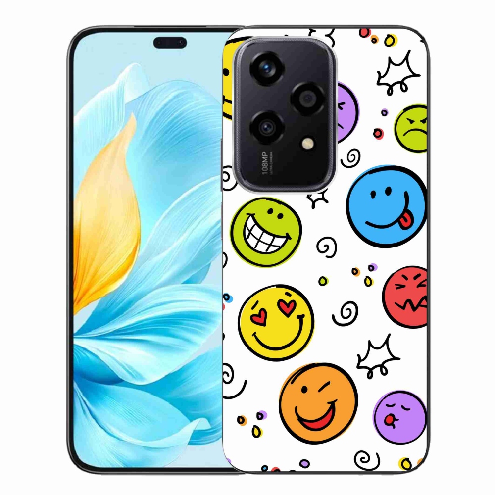 Gelový kryt mmCase na Honor 200 Lite 5G - smajlíci