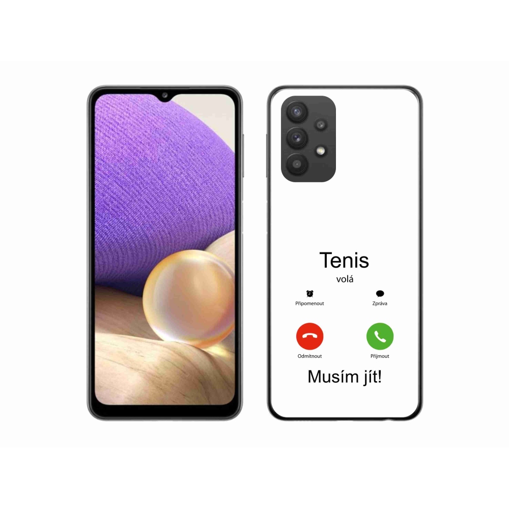 Gelový kryt mmCase na Samsung Galaxy A32 5G - tenis volá bílé pozadí