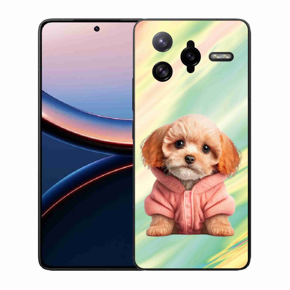Gelový kryt mmCase na Xiaomi Poco F7 Ultra - štěně ve svetru