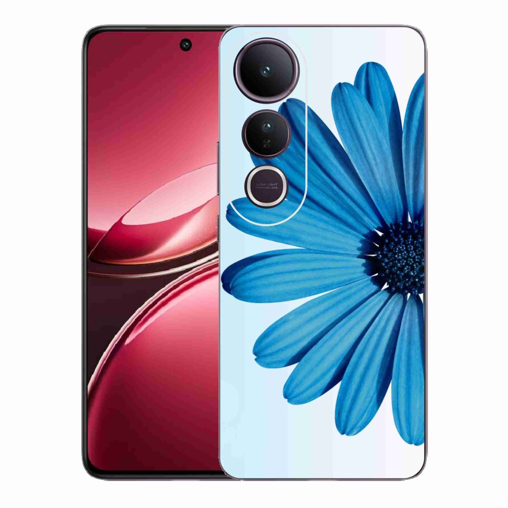 Gelový kryt mmCase na Vivo V50 Lite 4G/5G - modrá kopretina