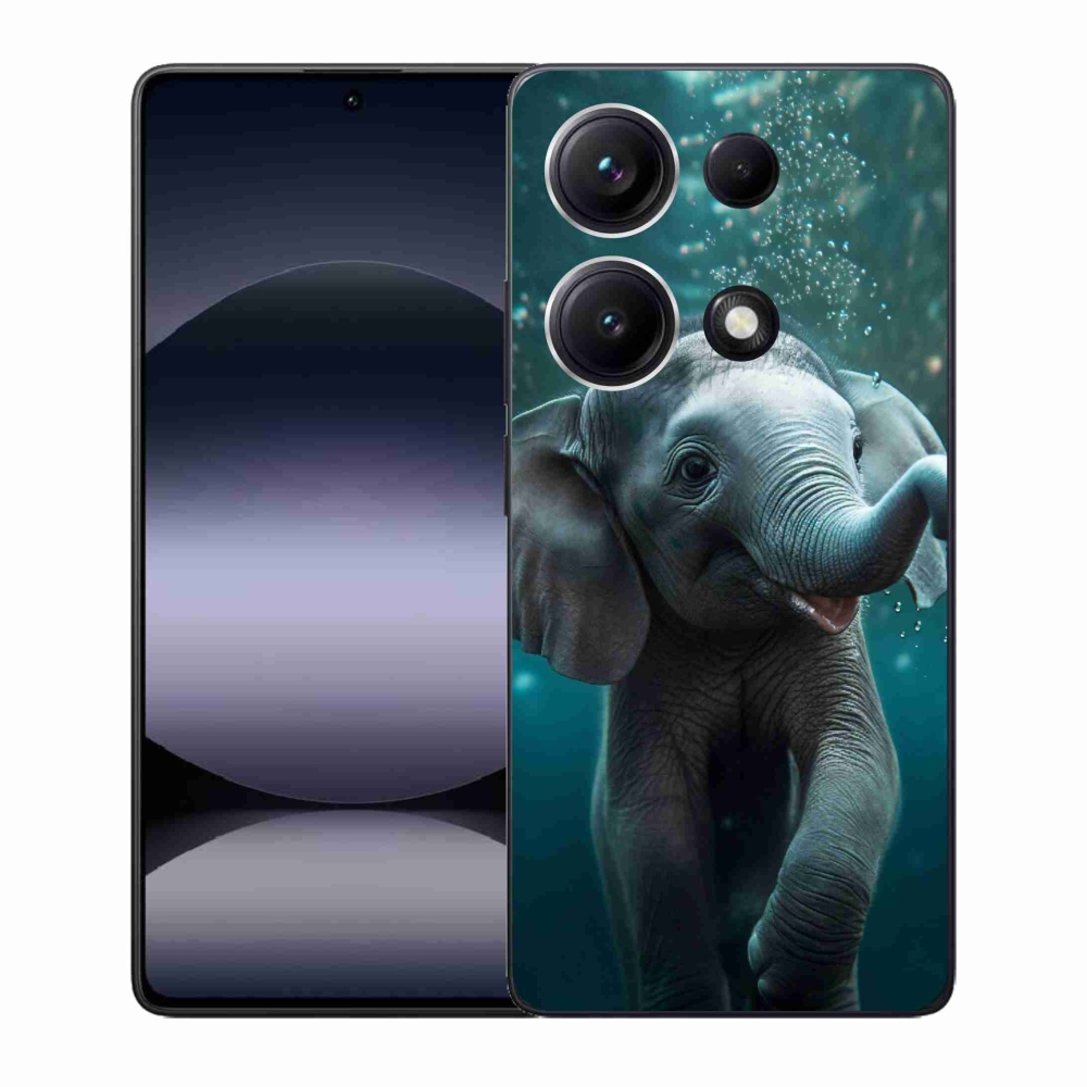 Gelový kryt mmCase na Xiaomi Redmi Note 14S - slůně pod vodou