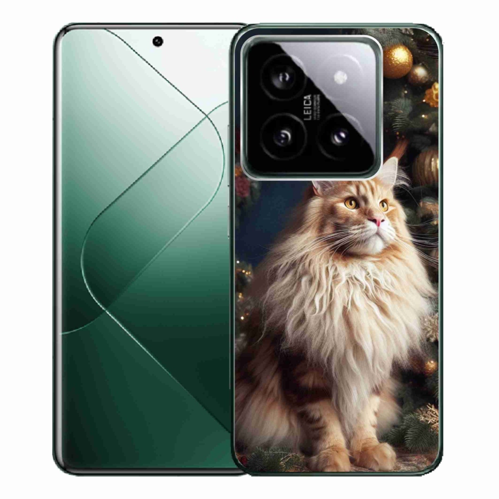 Gelový kryt mmCase na Xiaomi 14 Pro - kočka u stromku