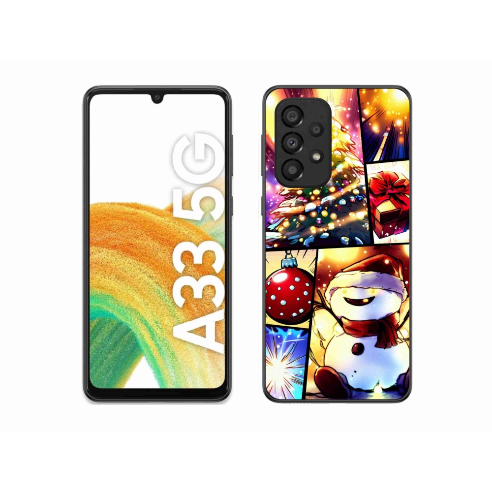 Gelový kryt mmCase na Samsung Galaxy A33 5G - vánoční motivy 1
