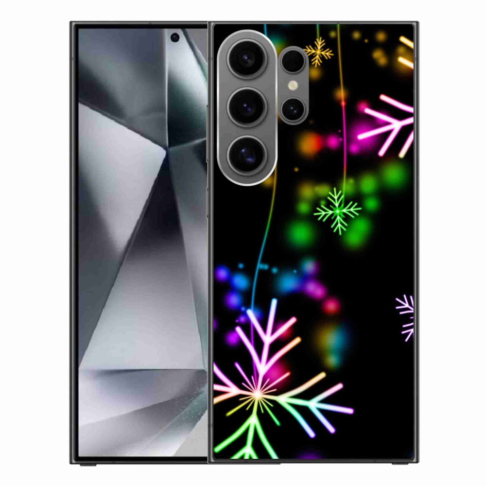 Gelový kryt mmCase na Samsung Galaxy S24 Ultra - barevné vločky