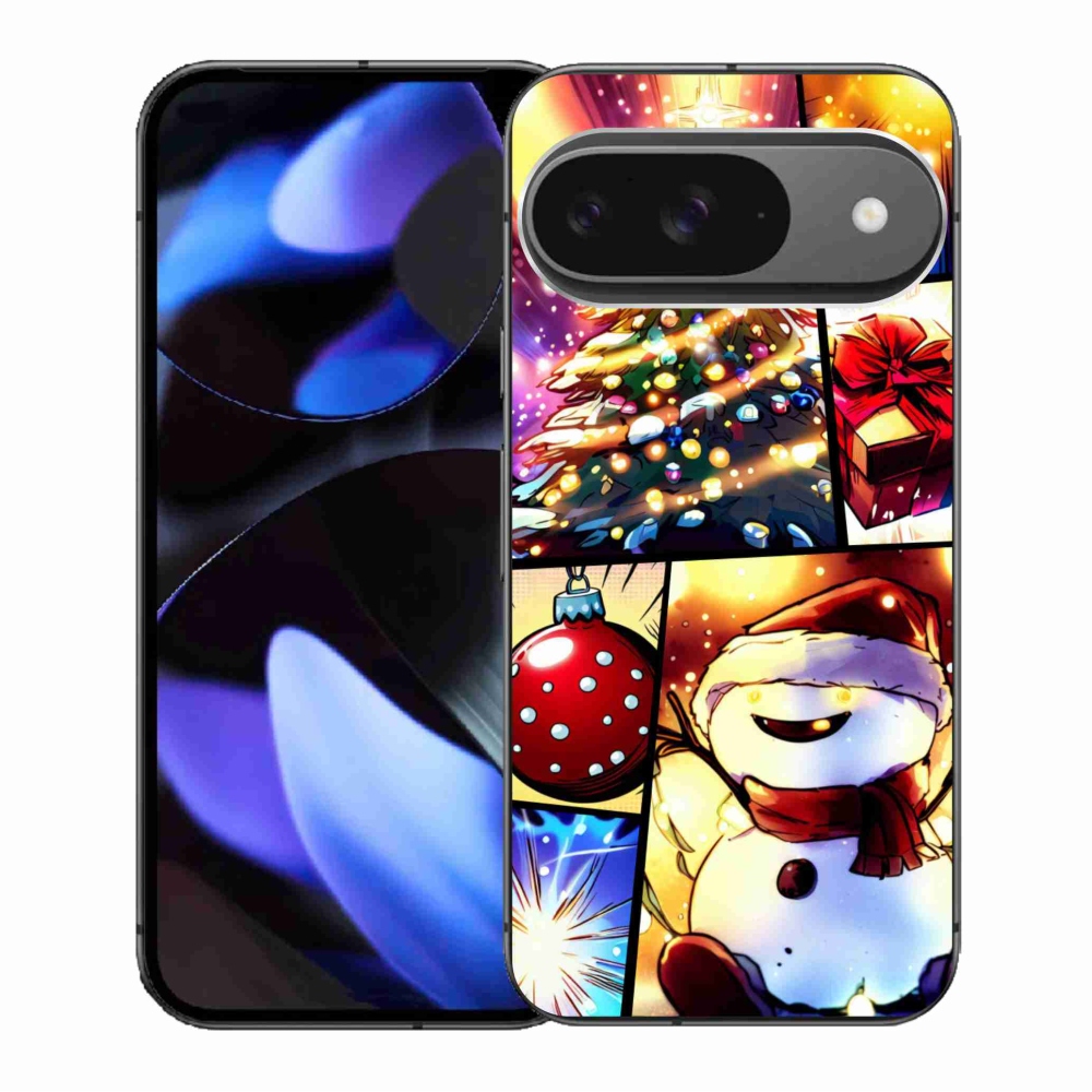 Gelový kryt mmCase na Google Pixel 9/9 Pro - vánoční motivy 1