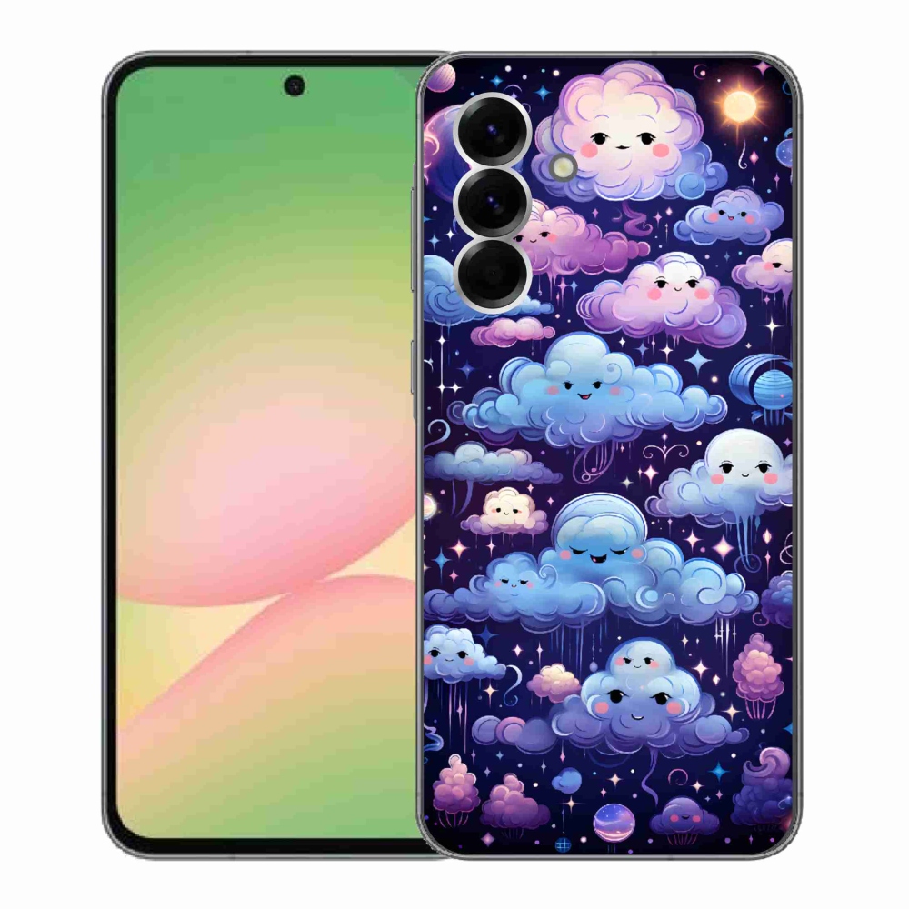 Gelový kryt mmCase na Samsung Galaxy A56 5G - mráčky