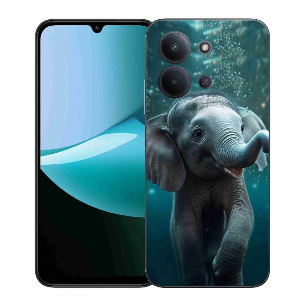 Gelový kryt mmCase na Xiaomi Redmi 15C 4G (171mm)/Poco C85 4G (171mm) - slůně pod vodou