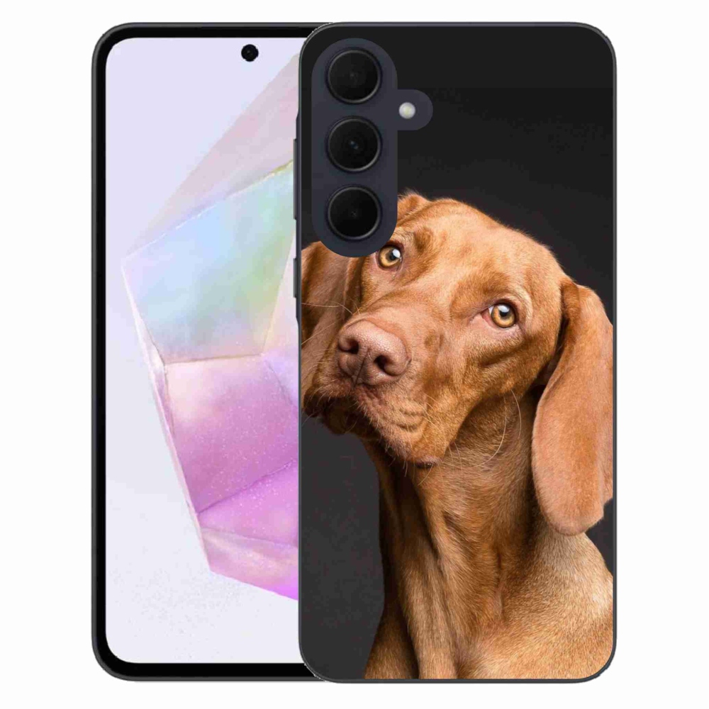 Gelový obal mmCase na Samsung Galaxy A35 5G - maďarský ohař