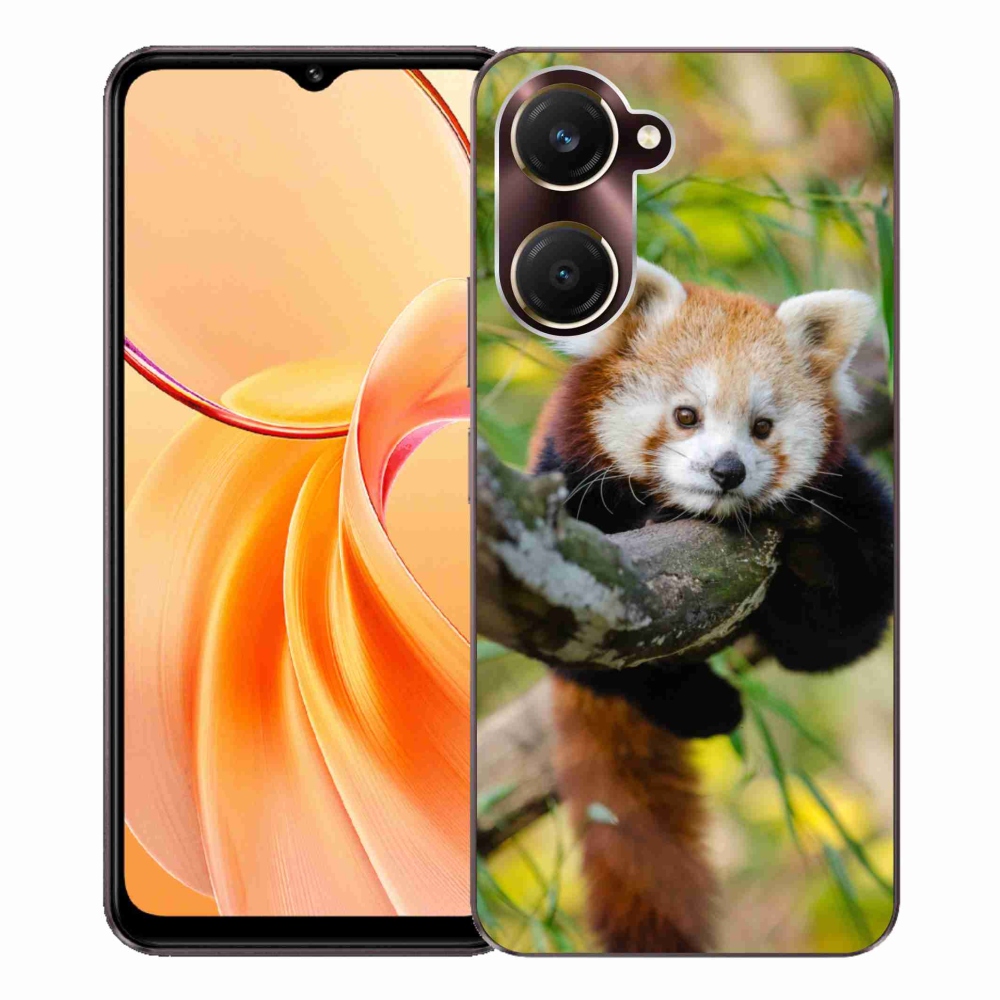 Gelový kryt mmCase na Vivo Y28s 5G - panda červená