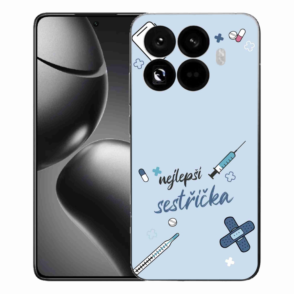 Gelový kryt mmCase na Xiaomi 15T Pro - nejlepší sestřička modré pozadí